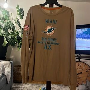 Miami Dolphins Salute to Service Long Sleeve Shirt